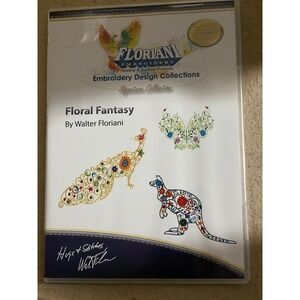 Floriani‎ Floral Fantasy Embroidery Design Collection CD 10 Designs